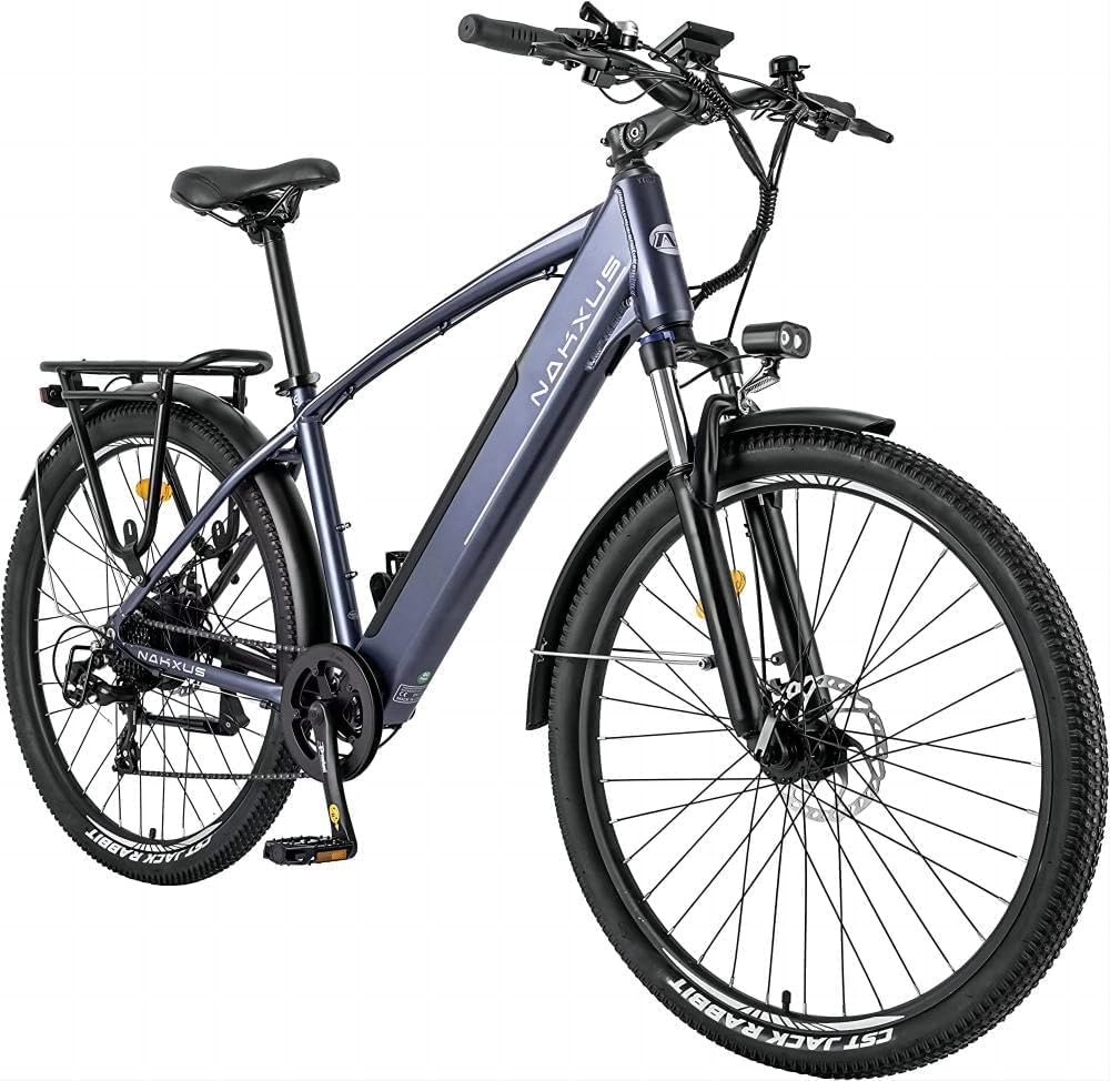 61YYCG-MfeL._AC_SL1000 27M204 E-Bike, Electric Bicycle 27.5 Inch Trekking Bike E-City Bike with 36 V 13 Ah Lithium Battery for Long Range up to 100 KM, 250 W Motor, EU-Compliant Folding Bike with App