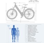 Touroll J1 ST 27,5" E Bike, Elektrofahrrad Trekkingrad E-Bike Herren Damen mit 561.6Wh Akku,100km Reichweite, 250W Motor, E-Fahrrad mit 7-Gang-Getriebe, Pedelec Citybike EBike für Erwachsene