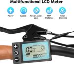 E-Bike 28-Zoll-Elektrofahrrad, 7-Gang-Damenfahrrad, E Bike für die Stadt, LCD-Display, mit Vorderradgabel-Federung, City Ebike für Herren und Damen