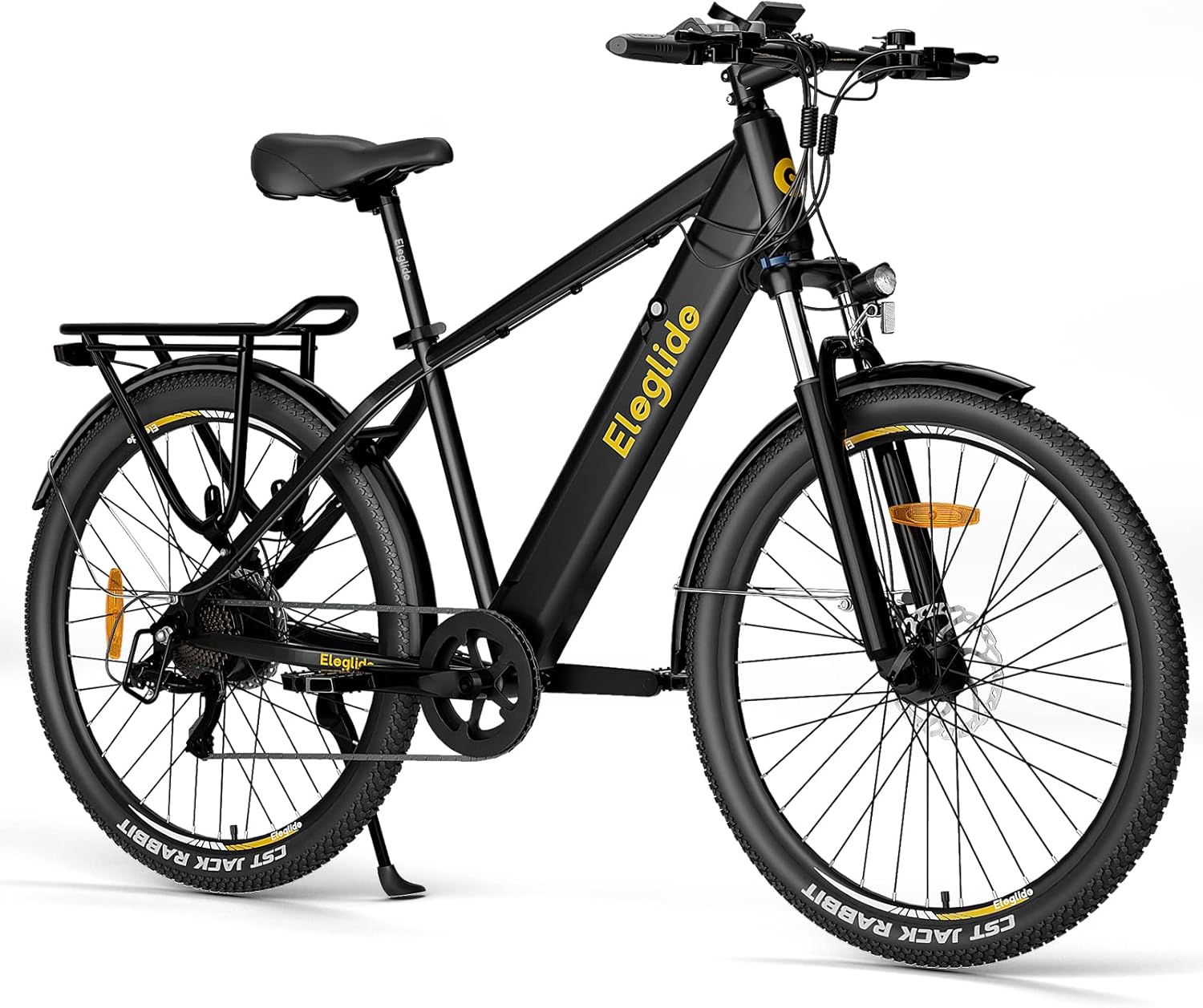 71fKnKs8mTL._AC_SL1500 Eleglide E-Bike, T1 Electric Bicycle 27.5 Inch Trekking Electric City Bike with 13Ah Battery, 100 km Long Range, 250 W Motor, Shimano 7 Speed Electric Mountain Bike for Men and Women, Double Disc