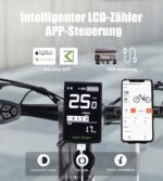 VARUN E Bike, 27.5" Ebike Herren Damen mit APP, 48V 624 Wh Akku, Bis zu 100 KM, 250W Motor, 21-Gang E-Bike Mountainbike mit 4 Fahrmodi, Elektrofahrrad Herren Damen für Pendeln, Bergig, EU-Konformes